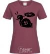 Women's T-shirt Pshh burgundy фото