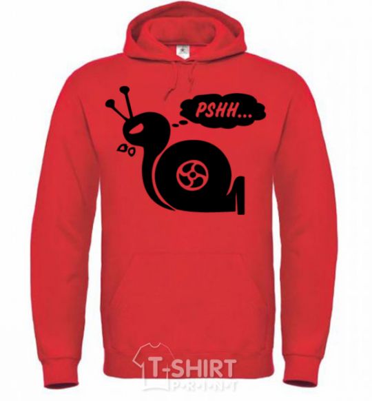 Men`s hoodie Pshh bright-red фото