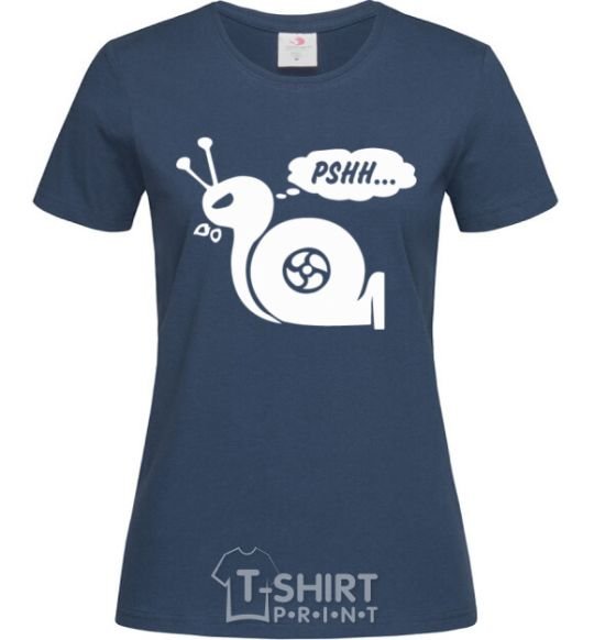 Women's T-shirt Pshh navy-blue фото