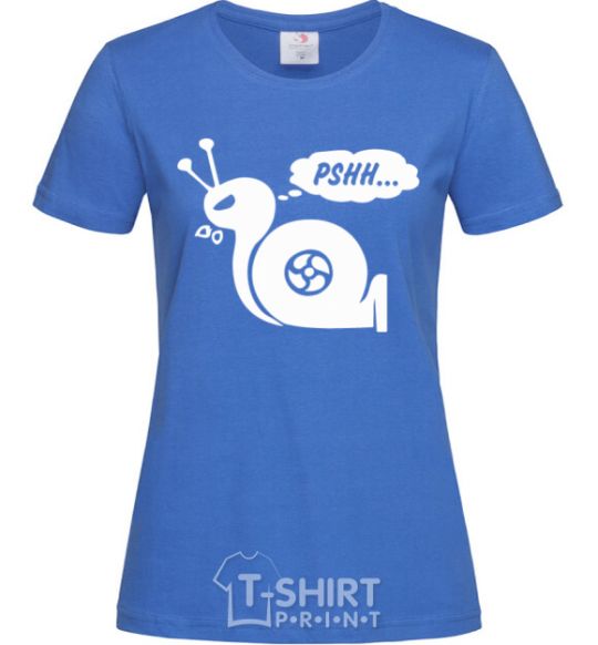 Women's T-shirt Pshh royal-blue фото