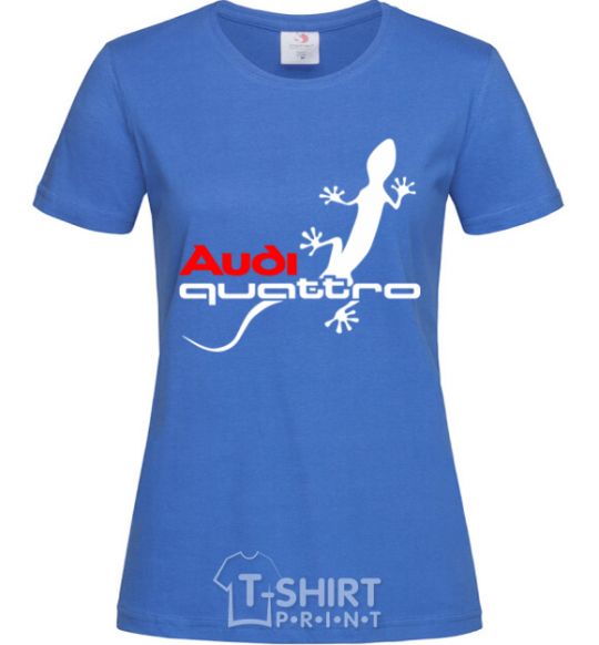 Женская футболка Quattro Ярко-синий фото