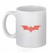 Ceramic mug Batman logo of words White фото