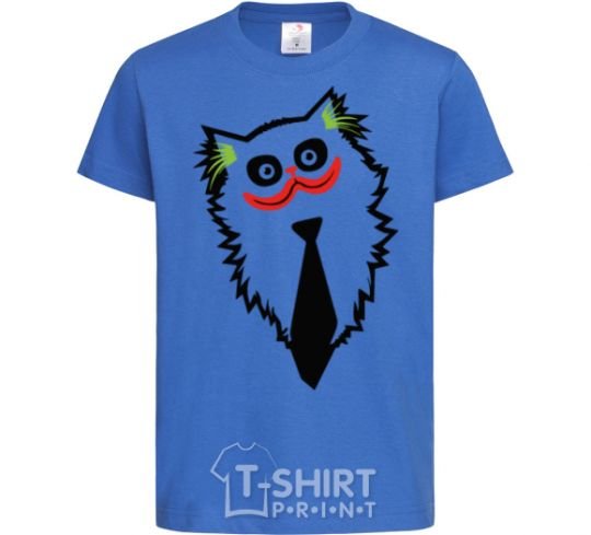 Kids T-shirt Cat Joker royal-blue фото