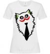 Women's T-shirt Cat Joker White фото