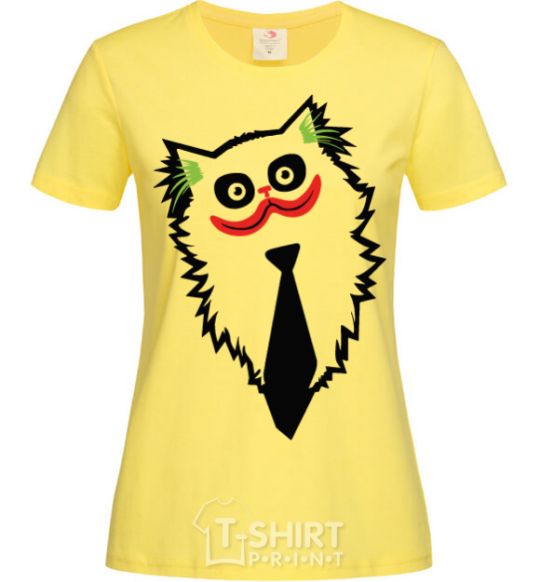 Women's T-shirt Cat Joker cornsilk фото