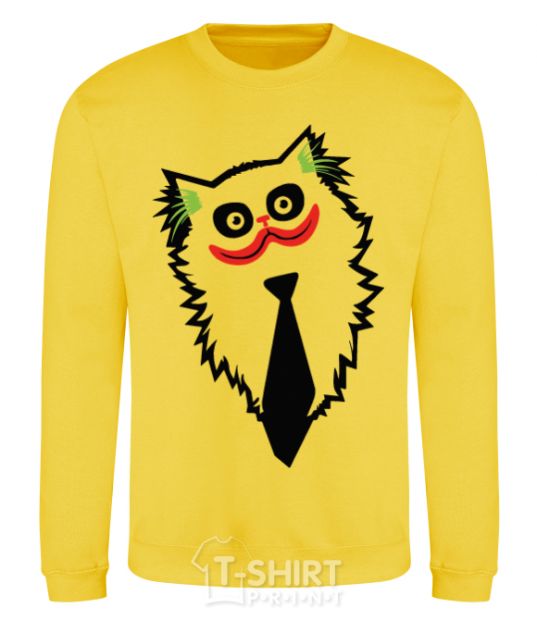 Sweatshirt Cat Joker yellow фото