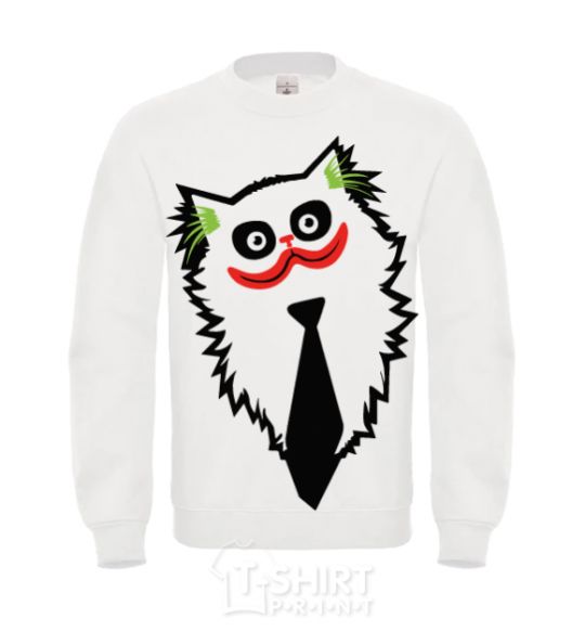 Sweatshirt Cat Joker White фото