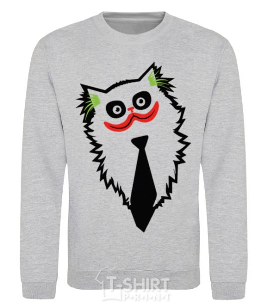 Sweatshirt Cat Joker sport-grey фото