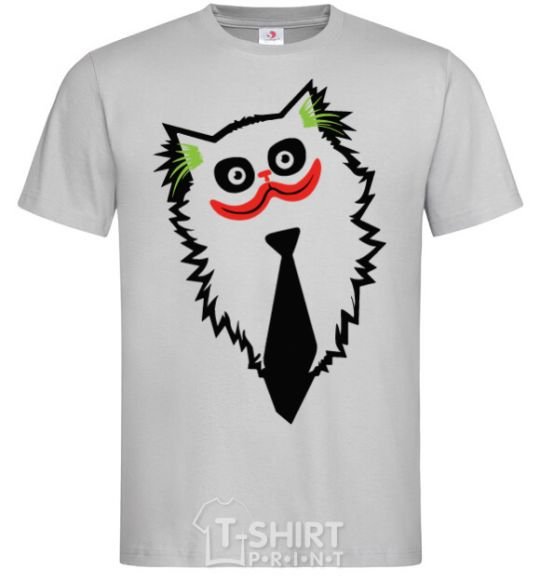 Men's T-Shirt Cat Joker grey фото