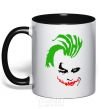 Mug with a colored handle JOKER serios black фото