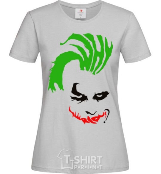 Women's T-shirt JOKER serios grey фото