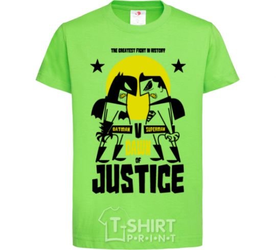 Kids T-shirt Batman vs. Superman orchid-green фото