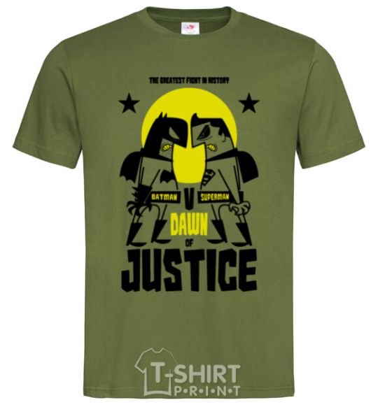 Men's T-Shirt Batman vs. Superman millennial-khaki фото