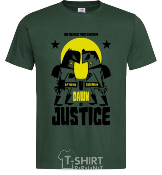 Men's T-Shirt Batman vs. Superman bottle-green фото