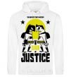 Men`s hoodie Batman vs. Superman White фото