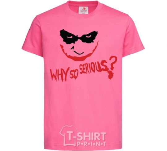 Kids T-shirt Why so serios joker heliconia фото