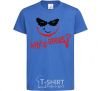 Kids T-shirt Why so serios joker royal-blue фото