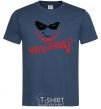 Men's T-Shirt Why so serios joker navy-blue фото