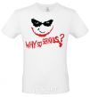 Men's T-Shirt Why so serios joker White фото