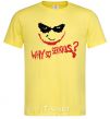 Men's T-Shirt Why so serios joker cornsilk фото