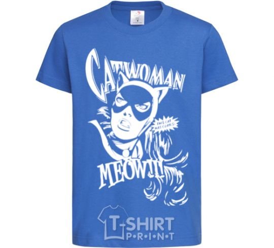 Kids T-shirt Catwoman royal-blue фото