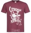 Men's T-Shirt Catwoman burgundy фото