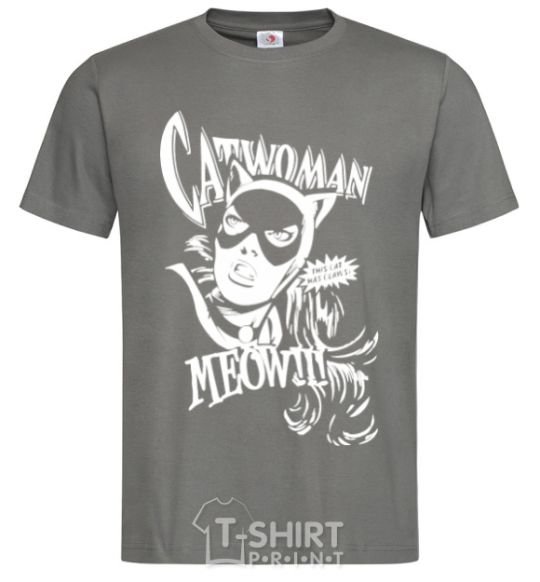 Men's T-Shirt Catwoman dark-grey фото