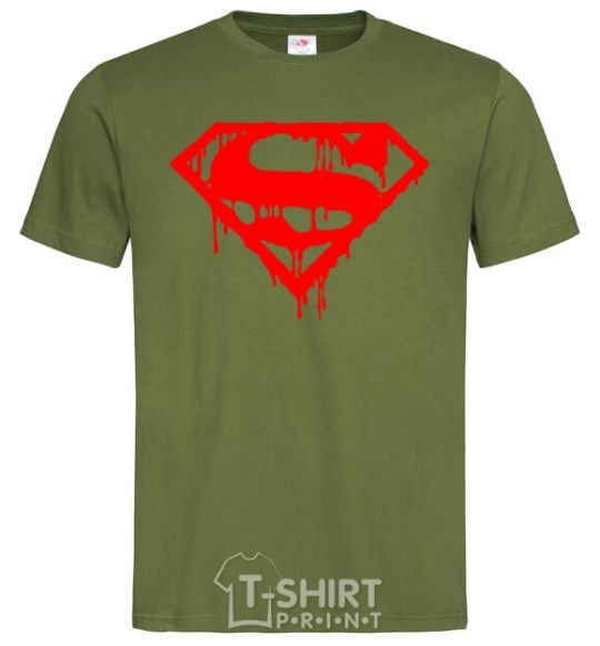 Men's T-Shirt Superman logo millennial-khaki фото