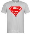 Men's T-Shirt Superman logo grey фото