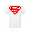 Men's T-Shirt Superman logo White фото