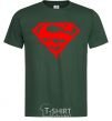 Men's T-Shirt Superman logo bottle-green фото