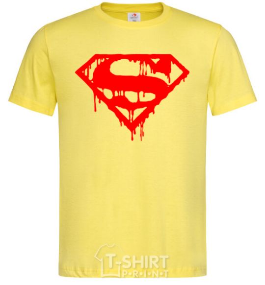 Men's T-Shirt Superman logo cornsilk фото