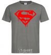 Men's T-Shirt Superman logo dark-grey фото