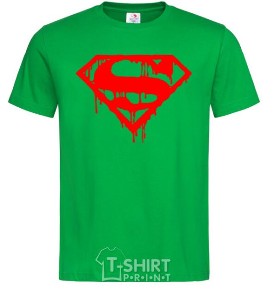 Men's T-Shirt Superman logo kelly-green фото