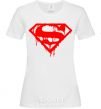 Women's T-shirt Superman logo White фото