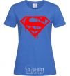 Женская футболка Superman logo Ярко-синий фото
