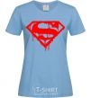 Женская футболка Superman logo Голубой фото