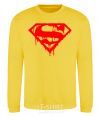 Sweatshirt Superman logo yellow фото