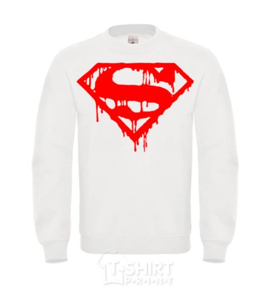 Sweatshirt Superman logo White фото