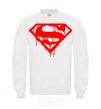 Sweatshirt Superman logo White фото