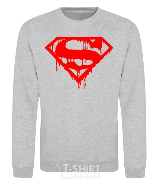 Sweatshirt Superman logo sport-grey фото