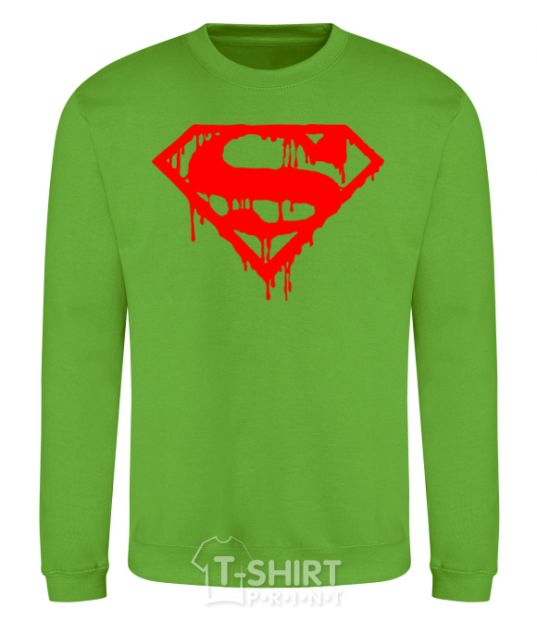 Sweatshirt Superman logo orchid-green фото