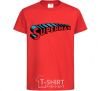 Kids T-shirt SUPERMAN word red фото
