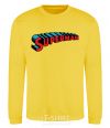 Sweatshirt SUPERMAN word yellow фото