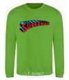 Sweatshirt SUPERMAN word orchid-green фото