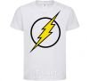 Kids T-shirt logo flash V.1 White фото