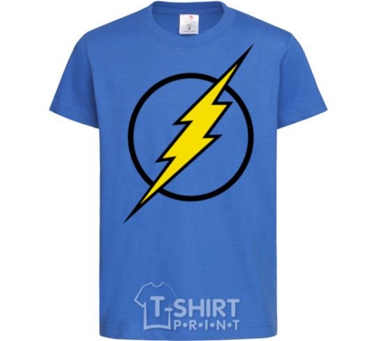 Kids T-shirt logo flash V.1 royal-blue фото