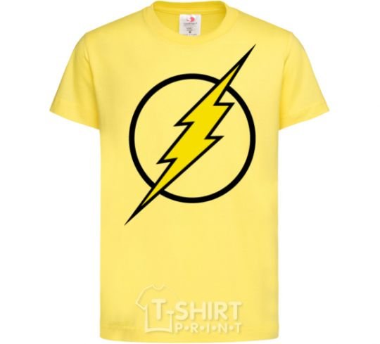 Kids T-shirt logo flash V.1 cornsilk фото
