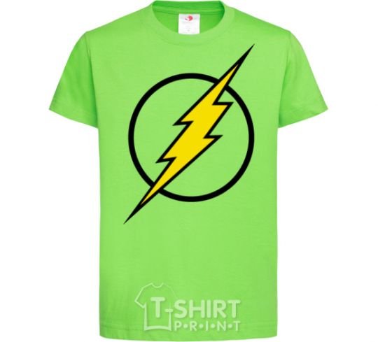 Kids T-shirt logo flash V.1 orchid-green фото