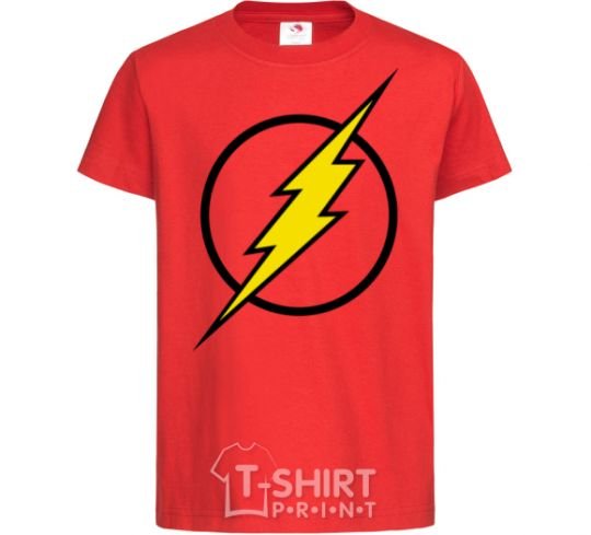 Kids T-shirt logo flash V.1 red фото